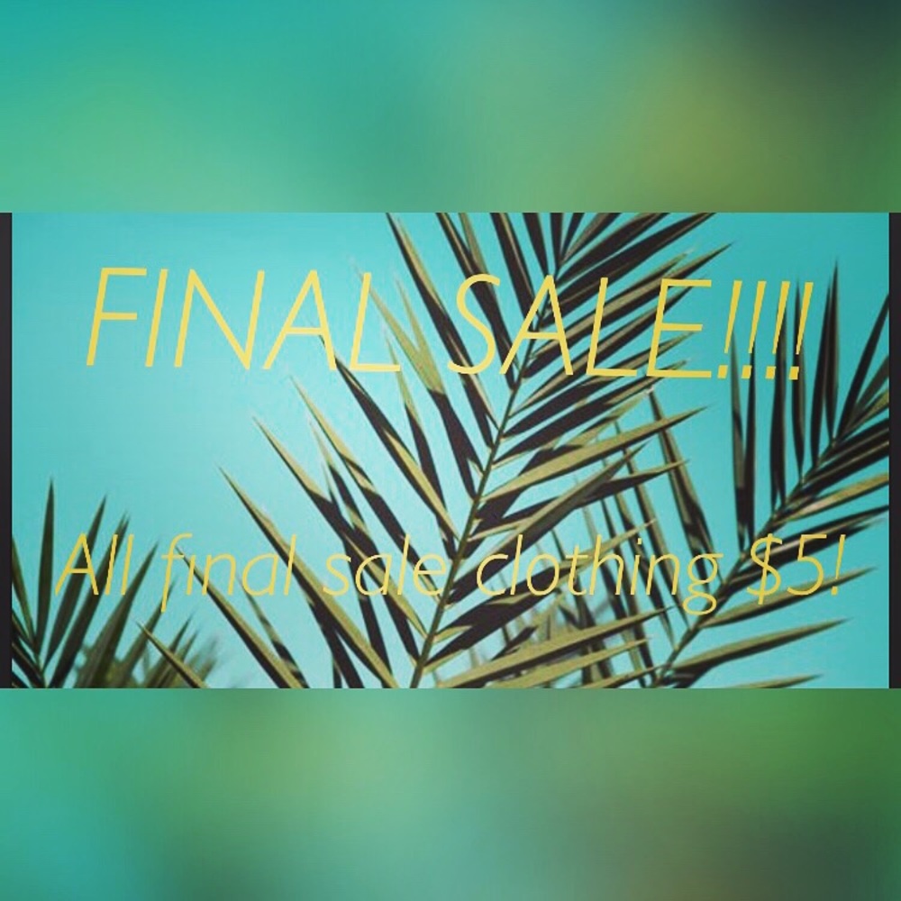 🎉🎉🎉 FINAL SALE 🎉🎉🎉